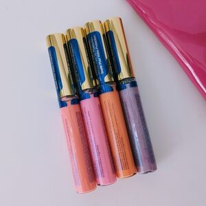 LipSense Scented Conversation Hearts Gloss Collection With Pink Cosmetic Pouch